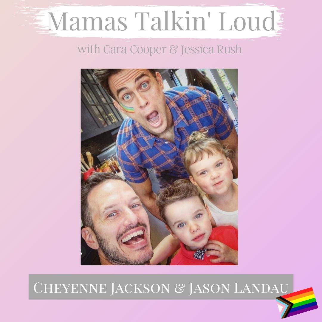 MamasTalkinPod's tweet photo. Ep 31: "Conscious Love" w/ #husbands #CheyenneJackson & #JasonLandau for #PrideMonth! We talk their #surrogacy journey, their #twins #birthstory, & so much more.☺️DOWNLOAD NOW!🏳️🌈#gaydads #parentpod #Broadway #Descendants3 #lgbtq #slant #fatherhood #mompod #AHS #bpn #mytwodads https://t.co/KZotsi83dV