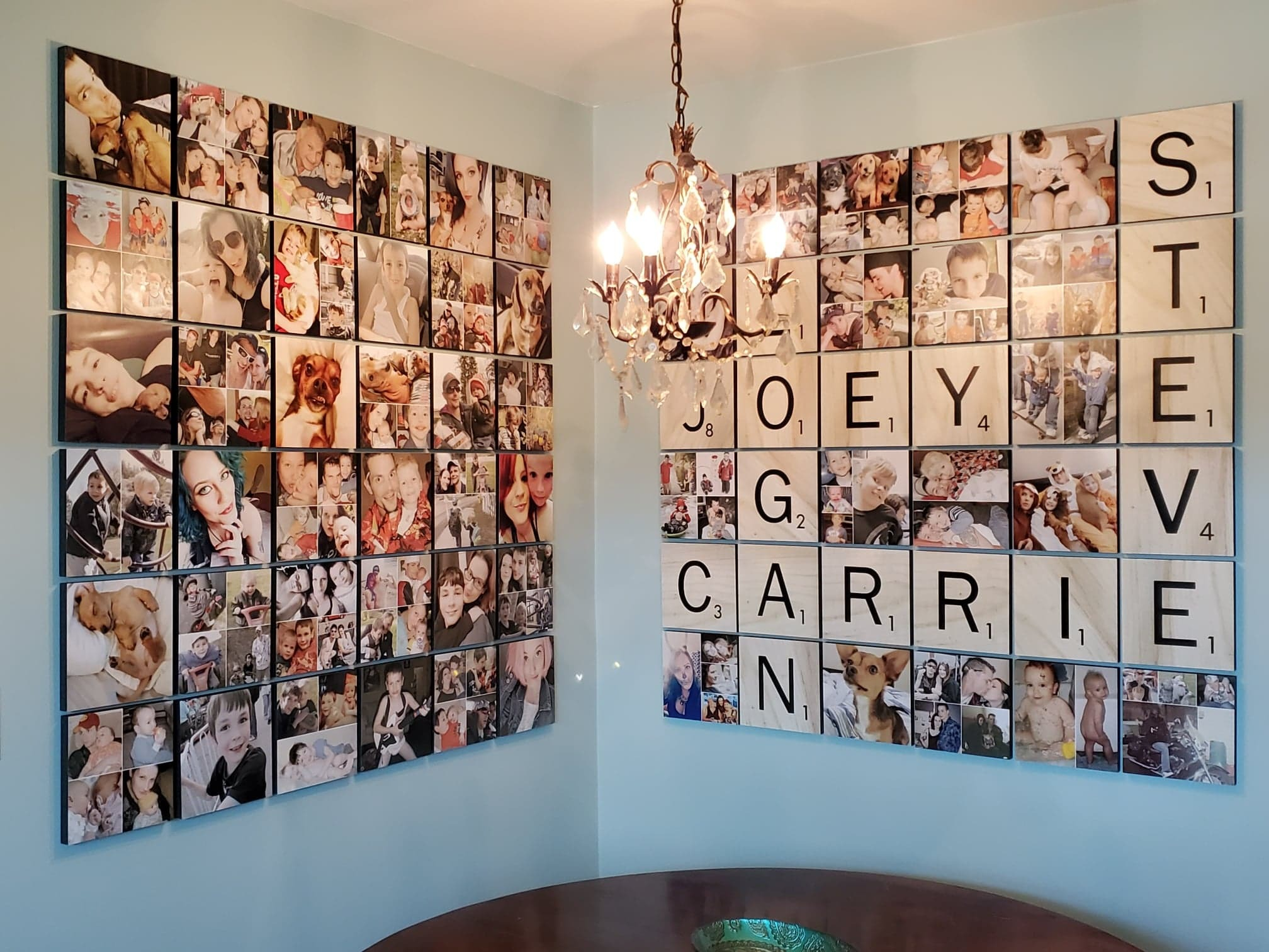 Wall Photo Collage Ideas Without Frames