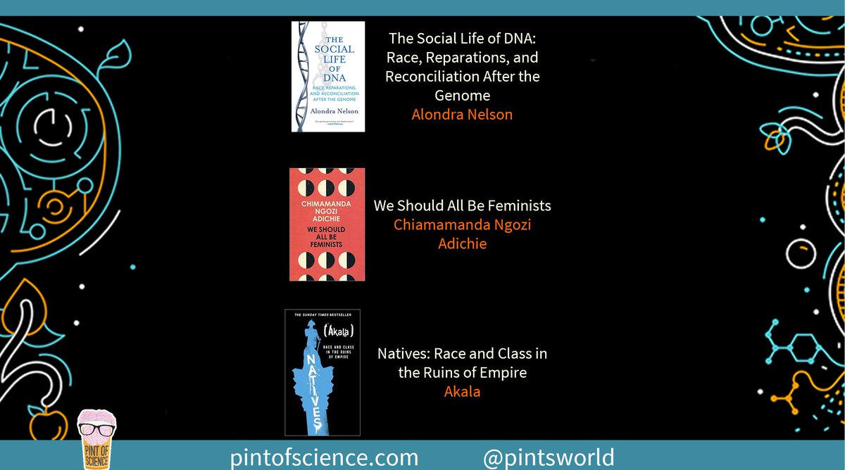 The Social Life of DNA: Race, Reparations, and Reconciliation After the Genome by Alondra NelsonWe Should All Be Feminists by Chiamamanda Ngozi AdichieNatives: Race and Class in the Ruins of Empire by Akala