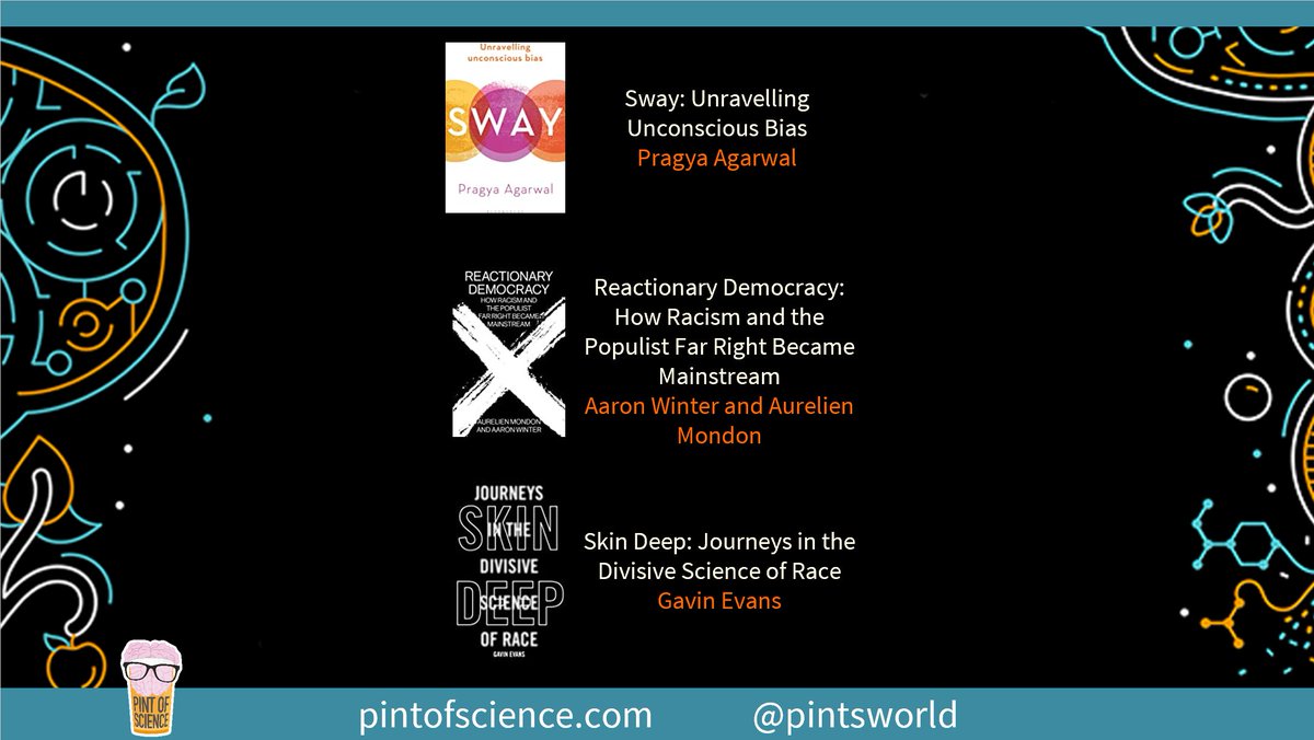 Sway: Unravelling Unconscious Bias by Pragya AgarwalReactionary Democracy: How Racism and the Populist FarRight Became Mainstream by Aaron Winter and Aurelien MondonSkin Deep: Journeys in the Divisive Science of Race by Gavin Evans