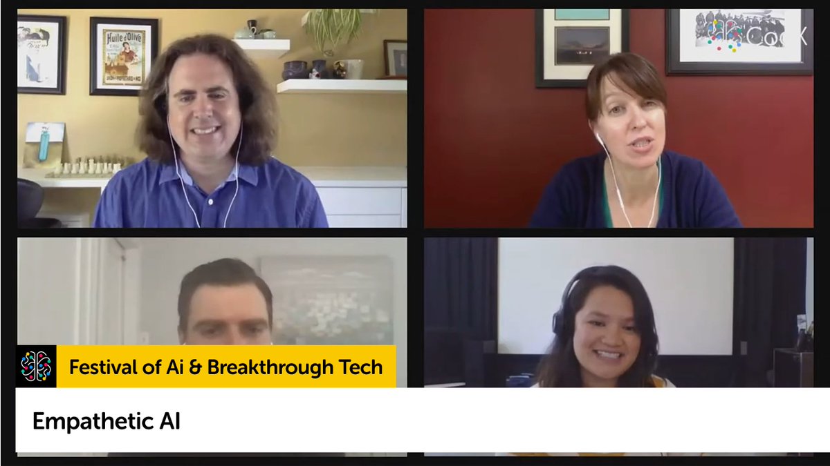 CogX 2020 Cutting Edge Stage: Empathetic AI with Philippe Beaudoin, Kristine Gloria, Amber Case, Zoë Webster, Jonathon Morgan