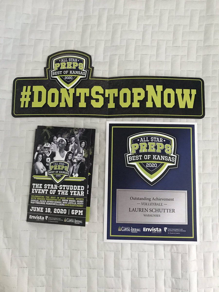 schutterlauren's tweet photo. Humbled and blessed to be honored by Best of Kansas Preps for Volleyball! @KSHSAA #BestofKansasPreps https://t.co/YSWjlpiDoC