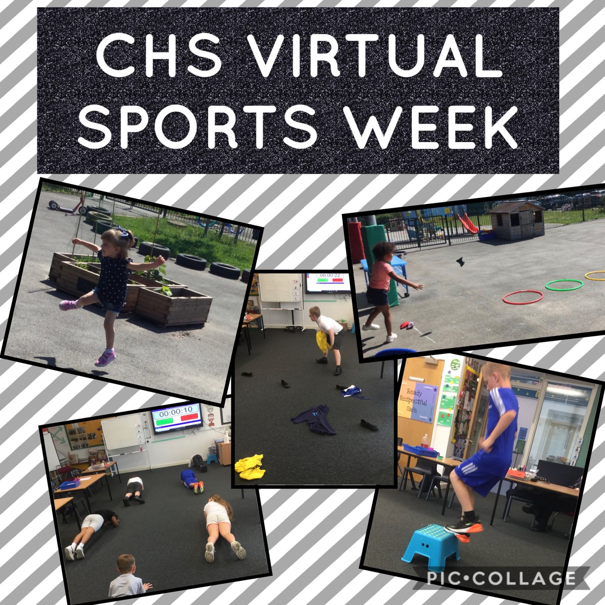 ColeshillHeath's tweet photo. Virtual Sports Days are going well as children from CHS are showing great enthusiasm for the challenges.  We have had Washing Line challenge, Shuttle runs, Tidy Up Challenge, plank and step up. Keep sending your photos in. @SolihullNorth https://t.co/WdoHEoNXBV