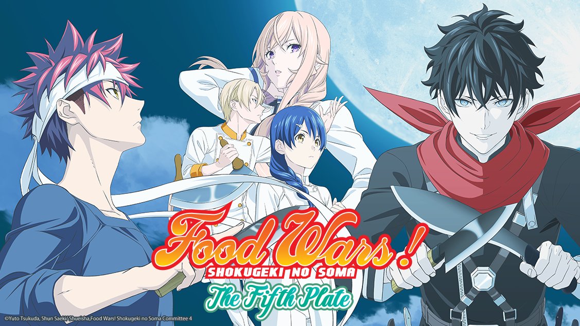 FoodWarsAnime's tweet photo. Sorry for the wait! we are happy to announce that new episodes of Food Wars! The Fifth Plate will be served to you via Crunchyroll on July 3, 2020!

🍽️ More: https://t.co/bW8itTNSAr https://t.co/VnZvBTKvOZ