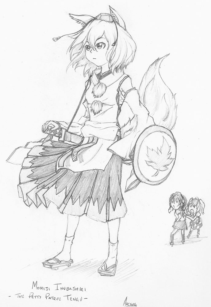 Arcsol8's tweet photo. Day 42 of drawing a touhou character - Momiji Inubashiri!

#touhou #touhouproject #東方 #東方Project #traditionalart #pencildrawing #myart #fanart #momiji #momijiinubashiri #犬走椛 https://t.co/rUchDKq56M