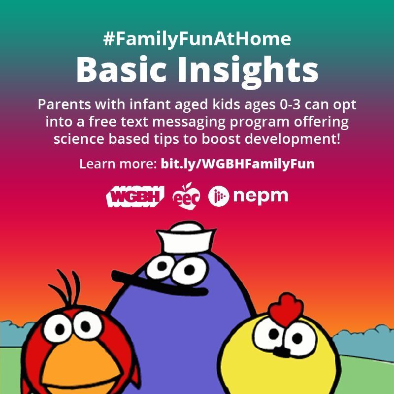 MassEarlyEdCare's tweet image. Parents, if you have kids ages 0-3, sign up for Basic Insights, a free text messaging service that delivers science based tips to boost development for your infants! This is part of our partnership with @WGBH_edu for fun learning at home. Learn more at: buff.ly/3etzHgO