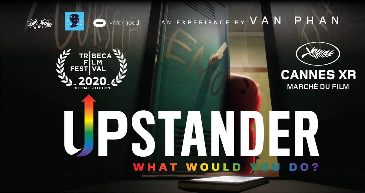 We're beyond proud to announce that 'Upstander' created by @VanPhan54602625 in partnership with @DianaAward and @oculus #VRforGood is part of the inaugural VeeR 360 Cinema at Cannes XR June 24-26.

#oculusforgood
#cannesxr
#cannes2020
#letsveer
#museumofotherrealities