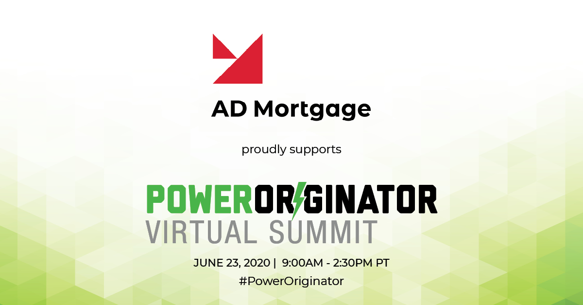 PowerOriginator's tweet image. Thank you to the #PowerOriginator Virtual Summit Bronze Partners: @LoanStreamWhole, @HighTechLending and A&amp;amp;D Mortgage. Meet their representatives at the Expo Tab.
