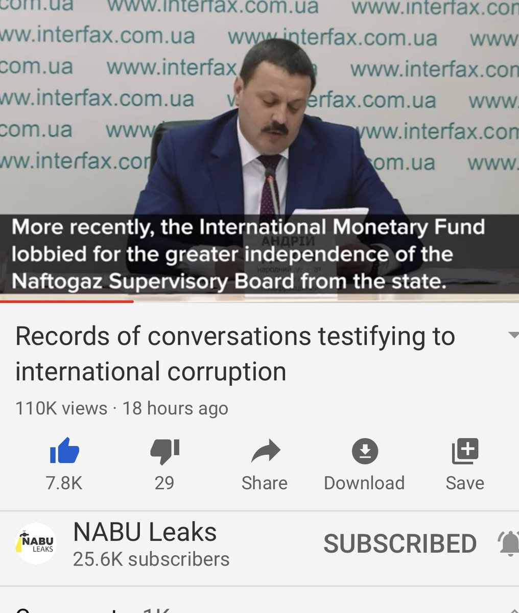 The investigator is highly sarcastic which is funny in this sad tale of corruption. Anyway, he reminds us what we heard back in Nov about the corruption, incl Hochstein being the Biden henchman watching over Naftogaz for him