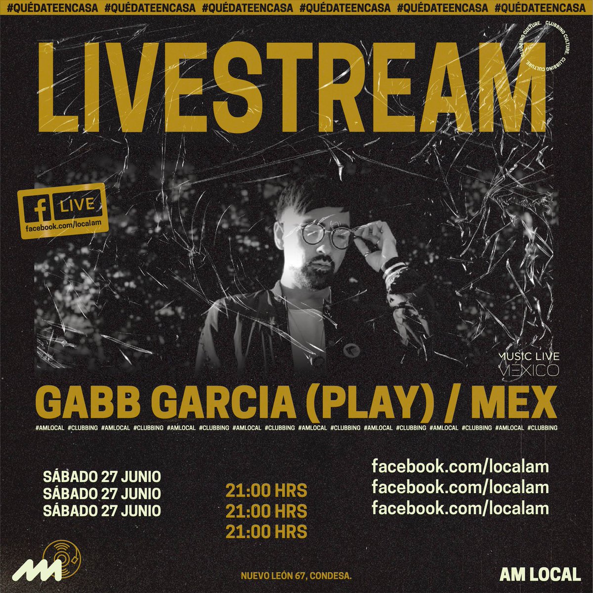 AM Local (@am_local) on Twitter photo LIVESTREAM πβπ¨π΅β¨
<a href="/luciahaze/">Lucia Haze</a> (WOMXN) & Gabb (PLAY) son los encargados de ponernos a bailar este sΓ‘bado desde casa Β‘Los esperamos en punto de las 20:00 hrs! #SΓ‘badosDeAM
Music Live MΓ©xico
π’π
ππ»π»πππ πΌππ
ππππΎ.
#AMLocal #Clubbing LIVESTREAM πβπ¨π΅β¨
<a href="/luciahaze/">Lucia Haze</a> (WOMXN) & Gabb (PLAY) son los encargados de ponernos a bailar este sΓ‘bado desde casa Β‘Los esperamos en punto de las 20:00 hrs! #SΓ‘badosDeAM
Music Live MΓ©xico
π’π
ππ»π»πππ πΌππ
ππππΎ.
#AMLocal #Clubbing