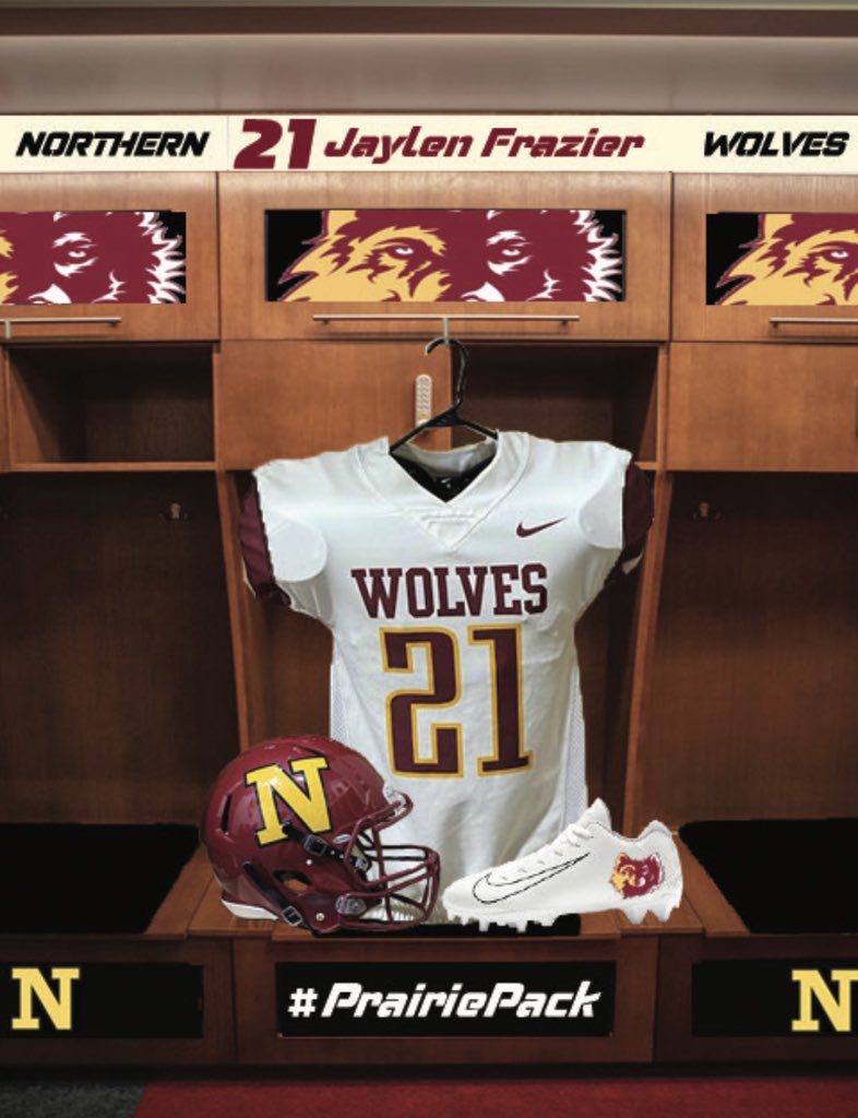 jaytheking13's tweet photo. After a great conversation with @CoachSchlichte I am grateful to announce that i have received an offer from Northern State University! @DeepDishFB @WbFootball #PrairiePack https://t.co/fPCVmSVK4P