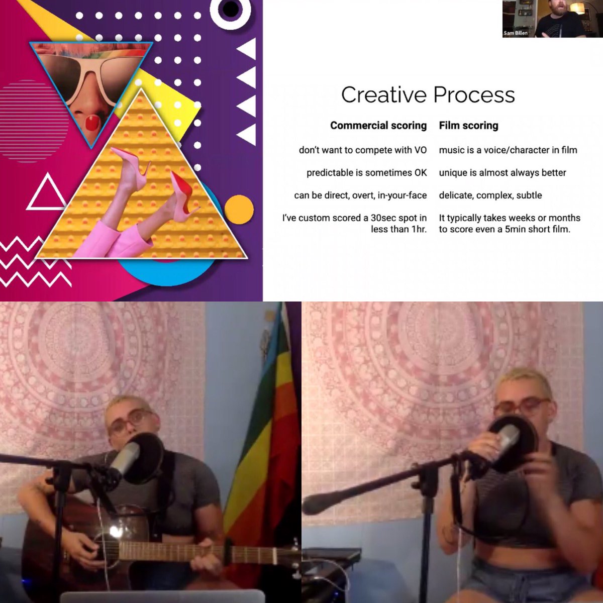 We hope everyone had as much fun today as we did! Here's a glimpse at our guitar class 🎸
Thank you to Sam Billen for Tuesday's workshop📽, and to Micha Ann for performing! 🎤