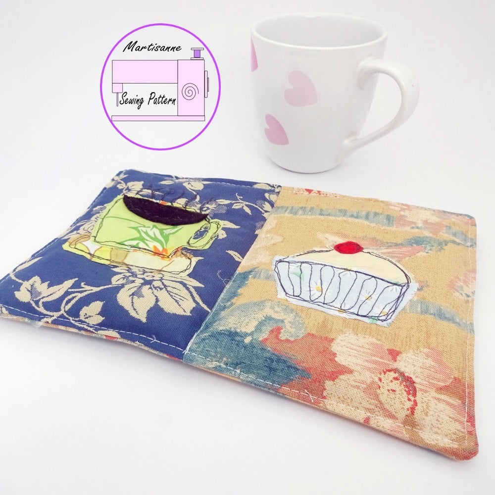 martisanne's tweet photo. Mug rug sewing pattern, drink coaster pdf, teacher gift, snack mat pattern, coffee lover, tea lover, mini quilt tutorial, applique pattern https://t.co/W10t82SCVd #TMTinsta #EtsyTeamUnity #CoasterPattern https://t.co/6QoJ7JvqnN