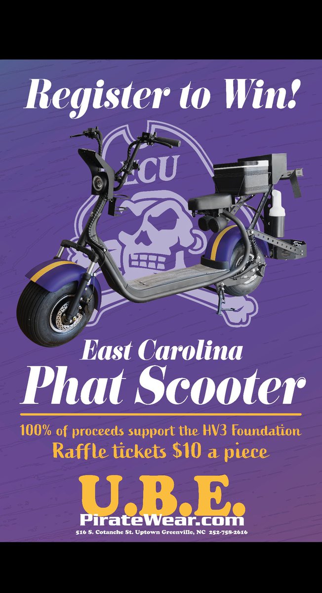 HV3_Golf's tweet image. Shoutout to Pirate Nation for helping the @hv3_foundation raise money. Go purchase your $10 raffle ticket today for a chance to win this brand new custom golf scooter. I need you all, let’s sell 50,000 + tickets and make an impact.  Much love 💯 #WeHere piratewear.com/hv3/
