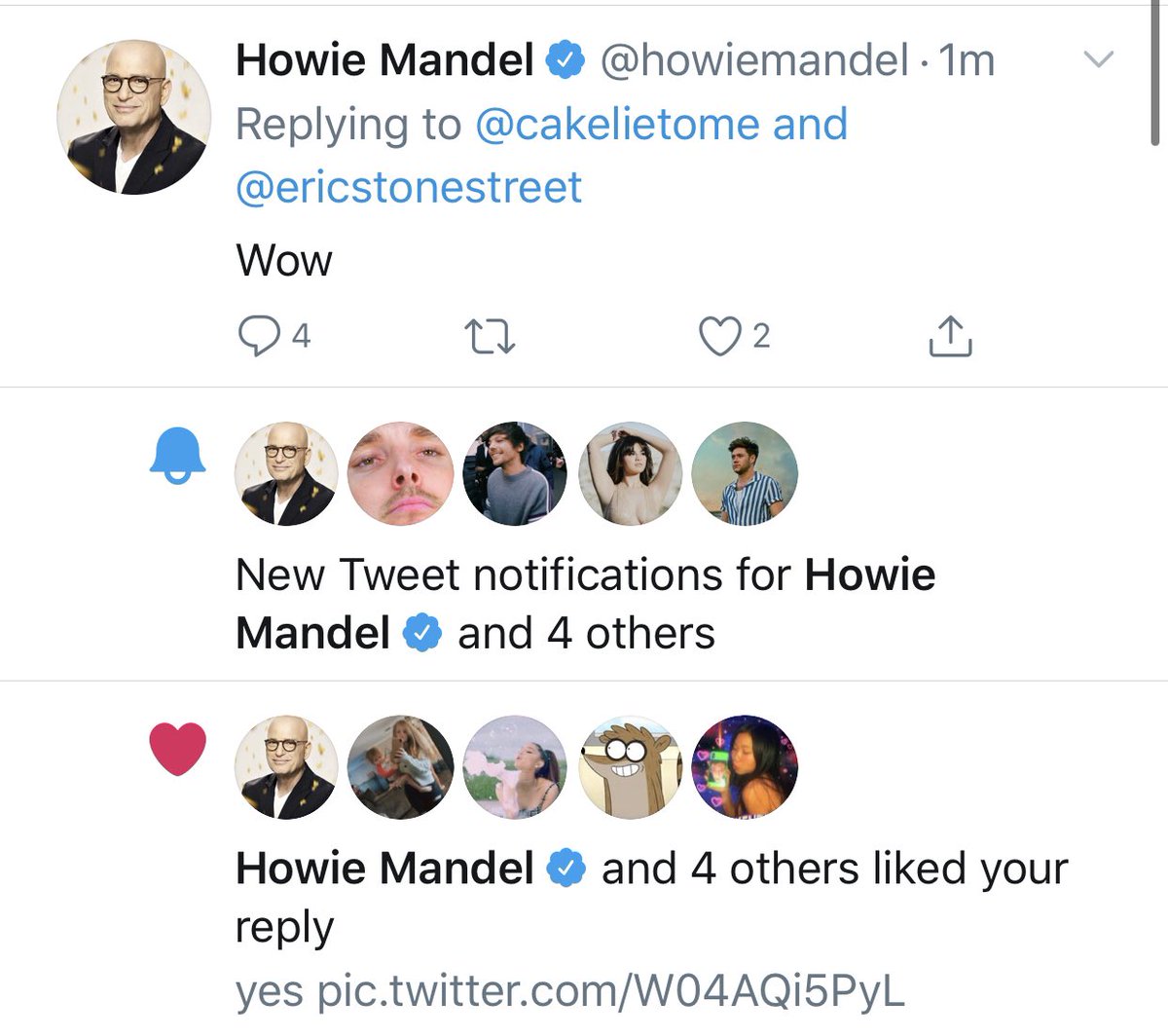 if y’all excuse me, it’s been a while since i updated this thread and howie liked and replied so ~23.06.20