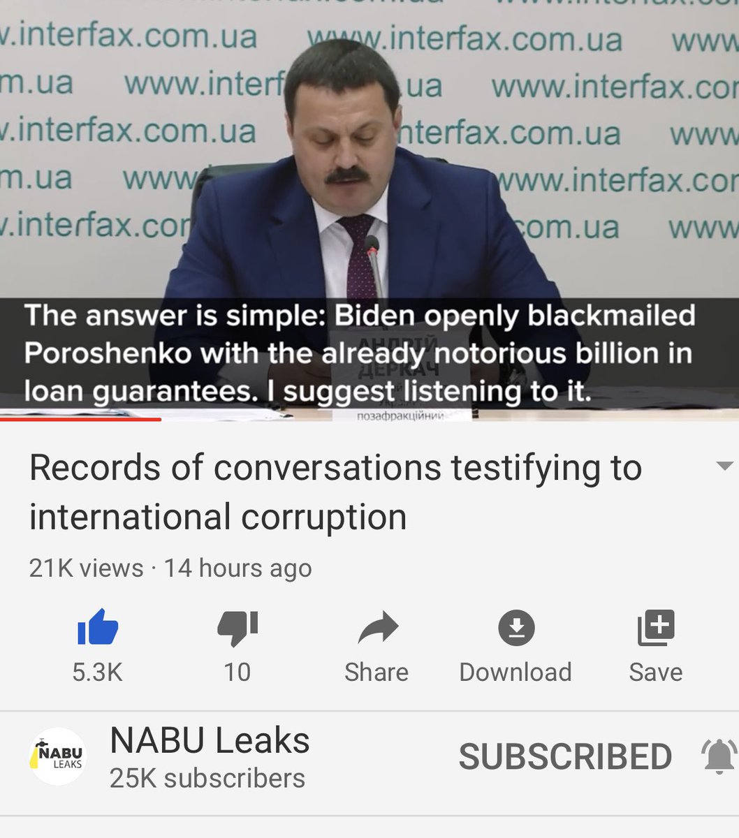 And then they go in: Biden is blackmailing president Poroshenko!