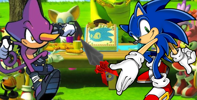 ninjaespio's tweet photo. Happy birthday, sonic
here is a gift from me; I even put a ribbon on it for you. Use it wisely https://t.co/9zLwXnGBqP