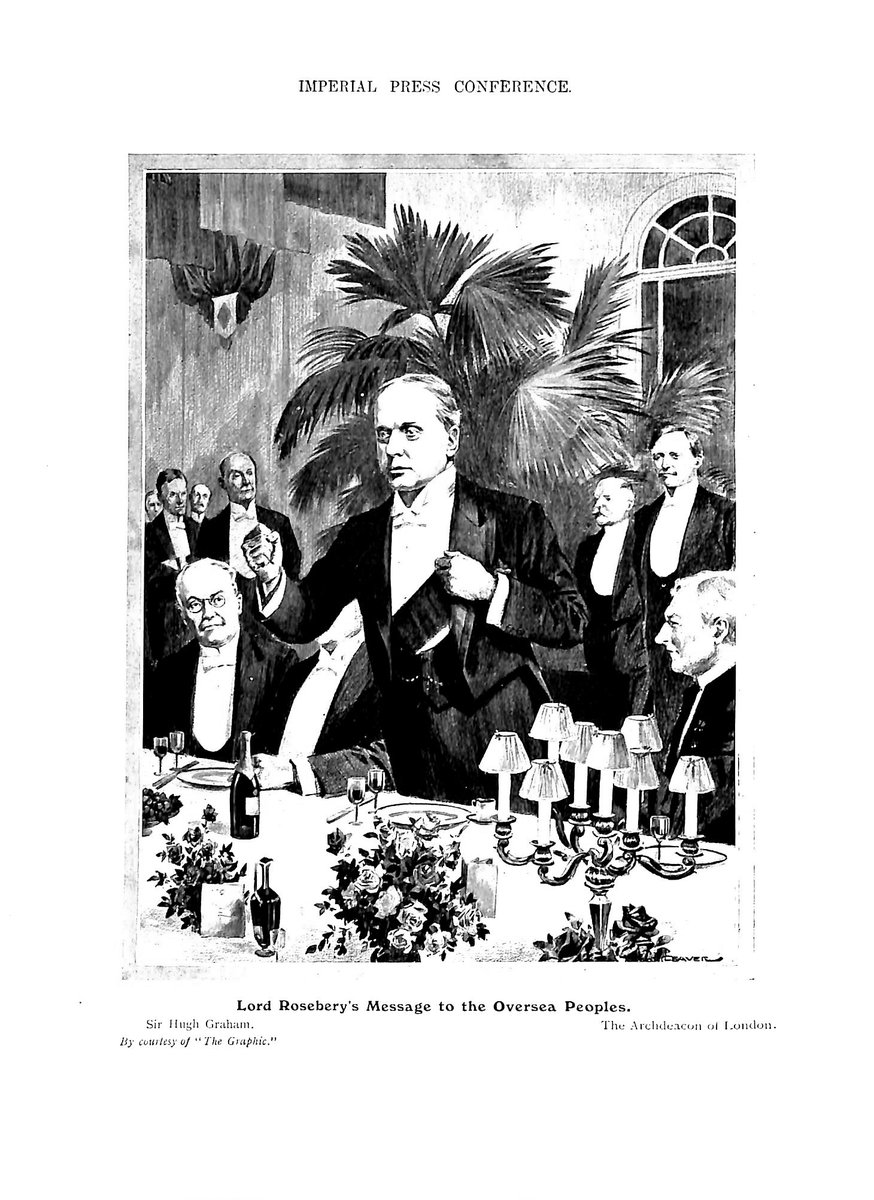 "Imperial Press Conference. (Jun. 06, 1909). Press Banquest, Great Speech by Lord Rosebery, Growth of Navies, Europe 'Rattling into Barbarism,' 'We can and will build Dreadnoughts,' Message to Overseas Dominions. The Observer." https://www.fbcoverup.com/docs/library/1909-06-06-PRESS-BANQUET-GREAT-SPEECH-BY-LORD-ROSEBERY-First-Imperial-Press-Conference-1909-by-WB-Young-Louis-Zettersden-The%20Observer-Jun-06-1909.pdf