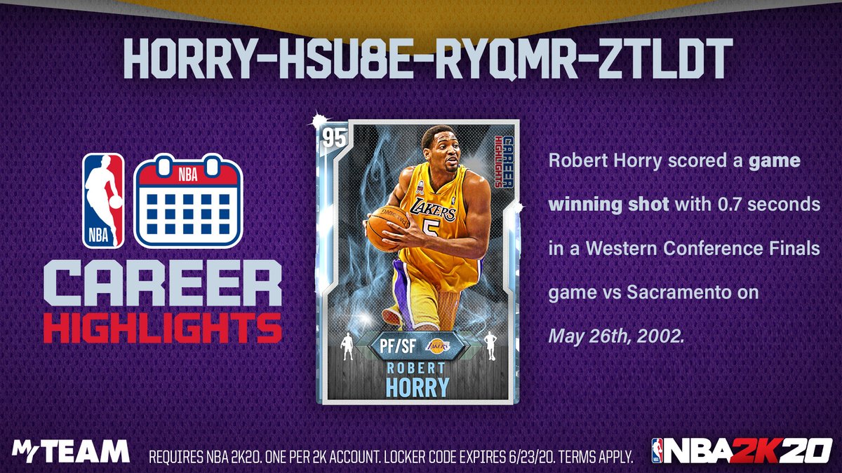 We got another Career Highlights Locker Code 🚨 In 2002 ...