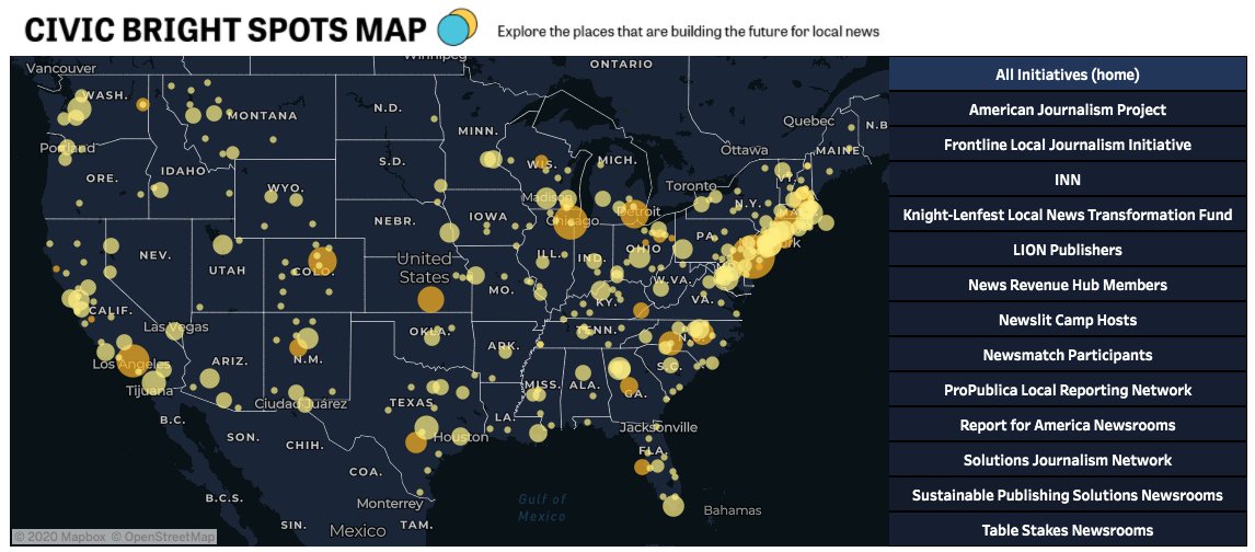 To see these bright spots visualized, check out the new Civic Bright Spots Map from  @knightfdn which will be updated monthly. /10 https://knightfoundation.org/features/civicbrightspots/