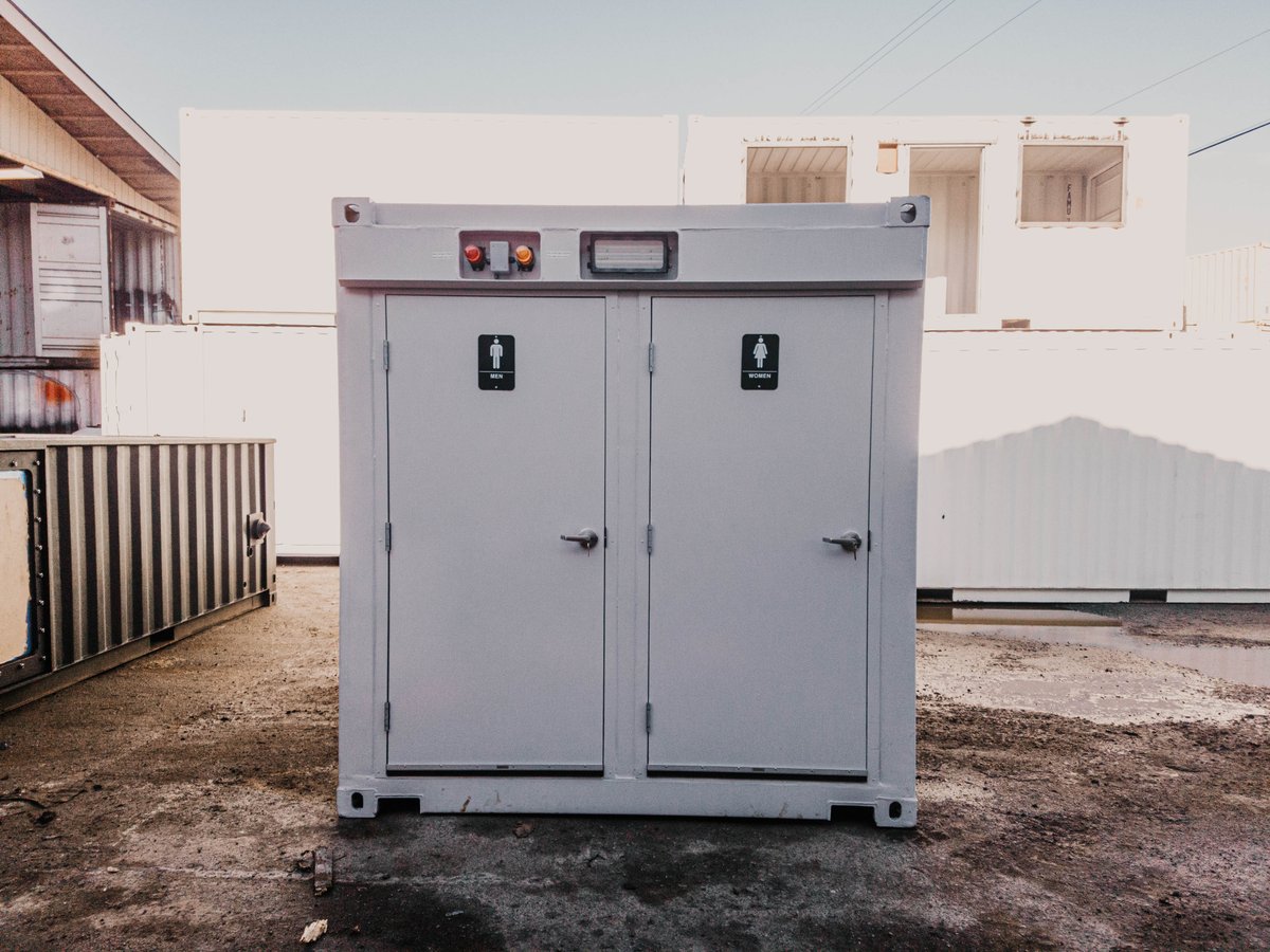 ModproContainer's tweet image. Say goodbye to Porta-Potties and hello to these compact portable bathrooms that provide the comfort of an office bathroom anywhere!
#modpro #shippingcontainer #containers #seacan #modularbuilding #containermodifications #portapotty