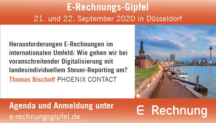 Am 21. / 22. 9. möchte ich mit euch über ein wichtiges Thema reden, wir machen Deutschland digital - weg vom Papier hin zu e-Rechnungen! Aber muss wirklich jedes Land seinen eigenen Weg gehen? Lasst uns diskutieren <a href="/vereonag/">Vereon AG</a> <a href="/JvonMulert/">Johannes von Mulert</a> #ERGI20