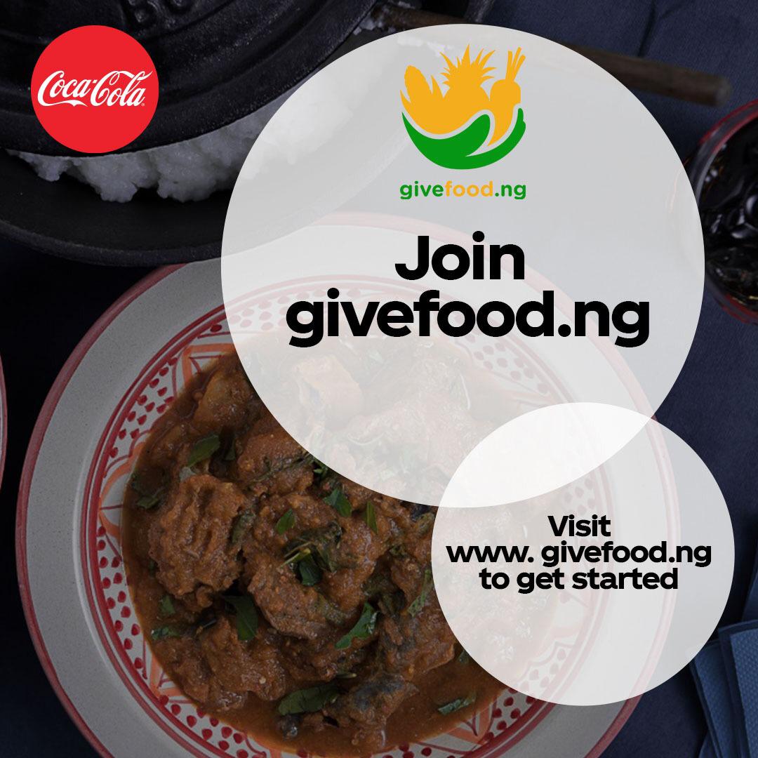 '@CocaCola_NG partnered with @givefoodng to provide food for people like me who can barely feed' Many other people who have been badly hit by the pandemic are out there and need your help.
You can #MakaADifference by donating as little as #100
#GiveFoodNG