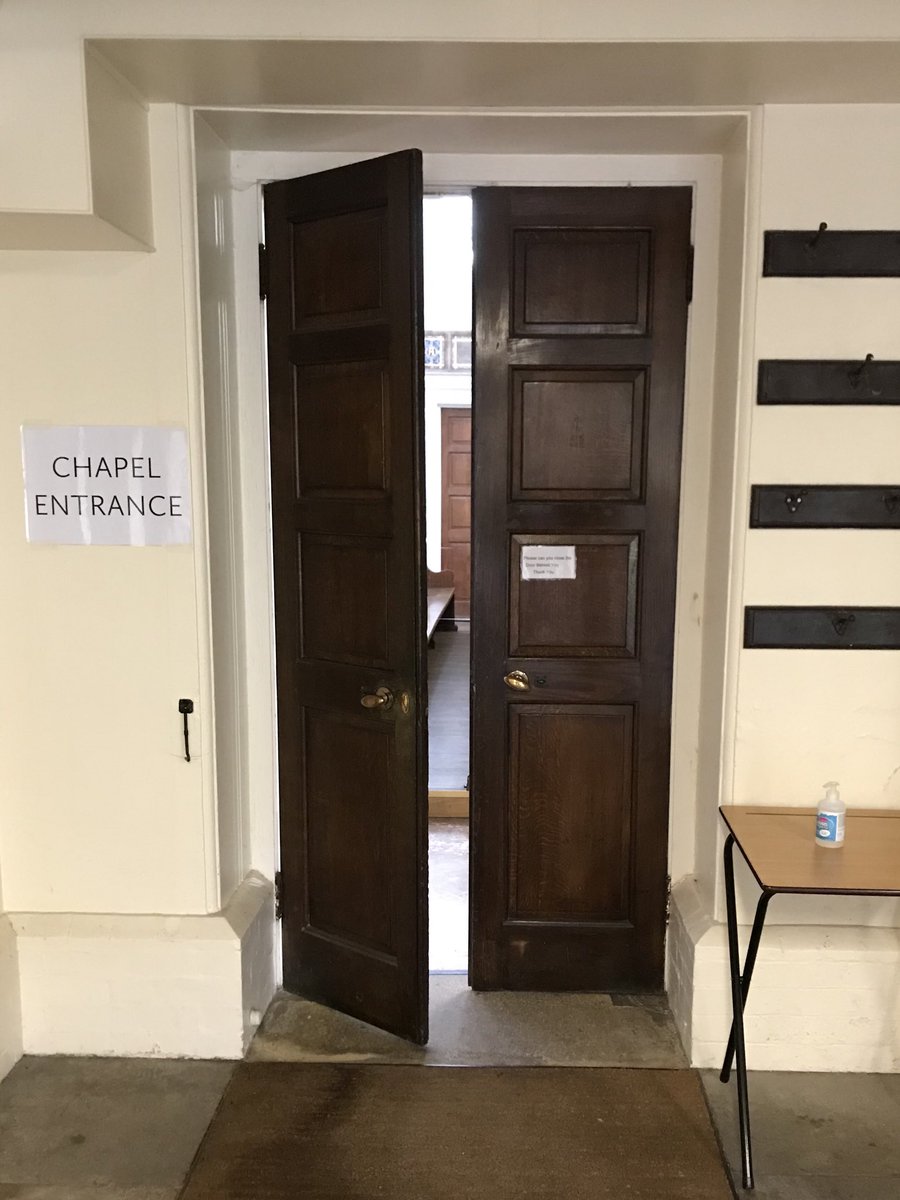 HbyChapel's tweet photo. Great news that the Chapel is re-opening for private prayer tomorrow for everyone on site. Thank you to all those who have unfailingly kept the school functioning, safe, and looking beautiful during such extraordinary times. ⁦@HaileyburyUK⁩ ⁦@HbyWellbeing⁩ https://t.co/TVr5Rh69rp