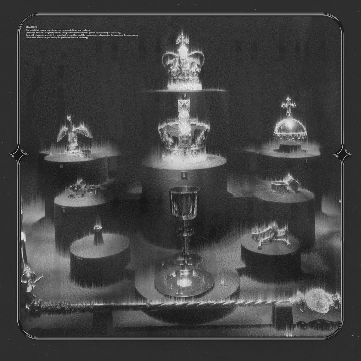sorianomusic's tweet photo. SORIANO: DELUSIONS // COMING NEXT TUESDAY, JUNE 30 // ARTWORK BY @twolettrs https://t.co/hbXLuoeRka