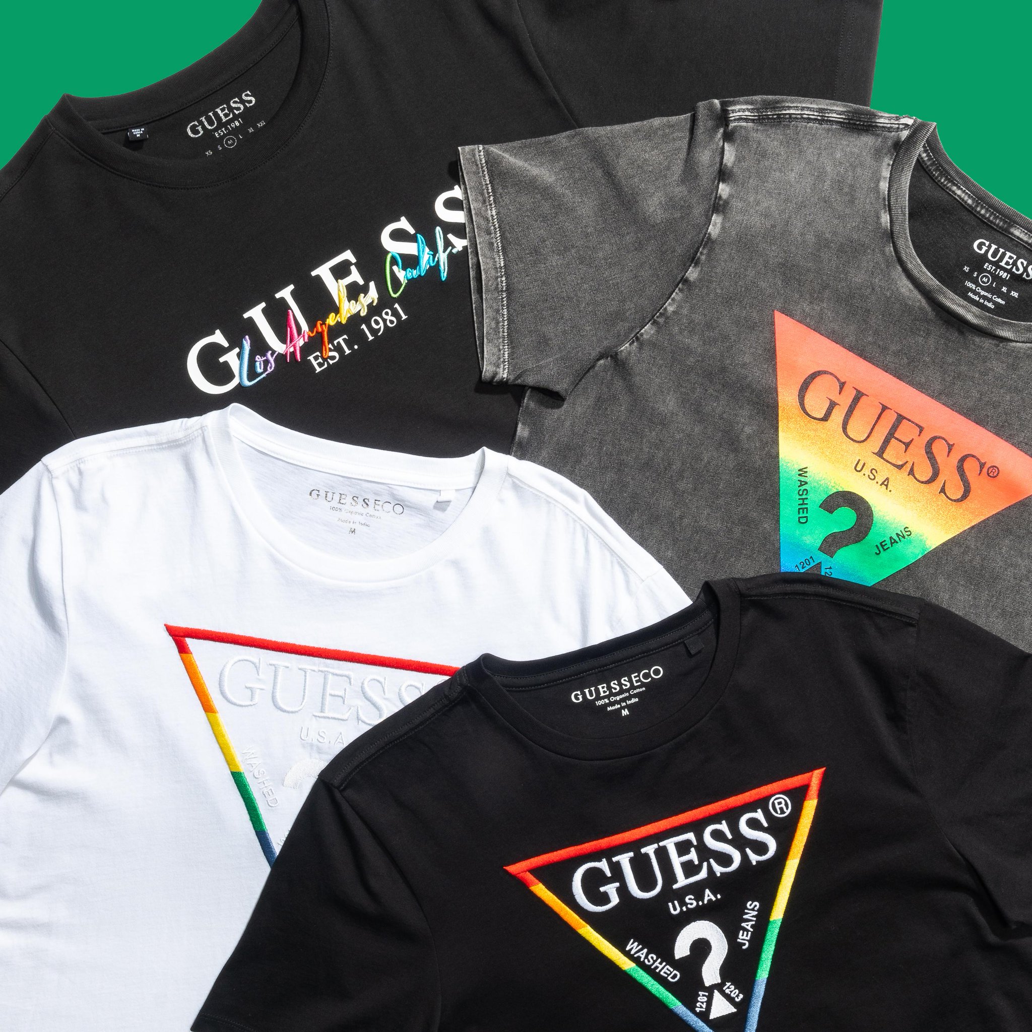 Guess top pride shirt
