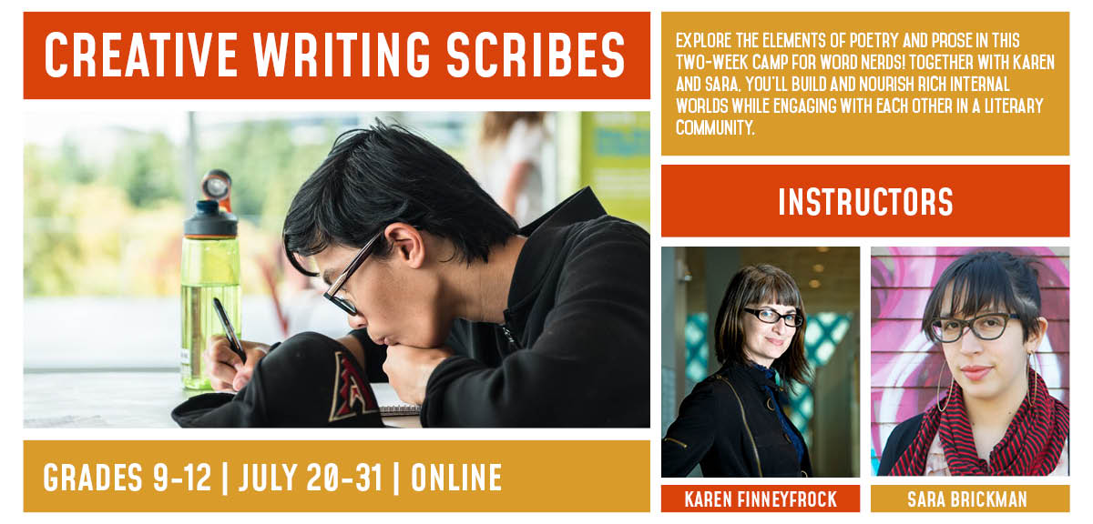 HugoHouse's tweet photo. Calling all teen writers! Dive into poetry and prose this summer during our Creative Writing Scribes online camp. Sliding-scale tuition and scholarships available. Learn more at
https://t.co/wUmkXmHcq6 https://t.co/SWngZEDYRD