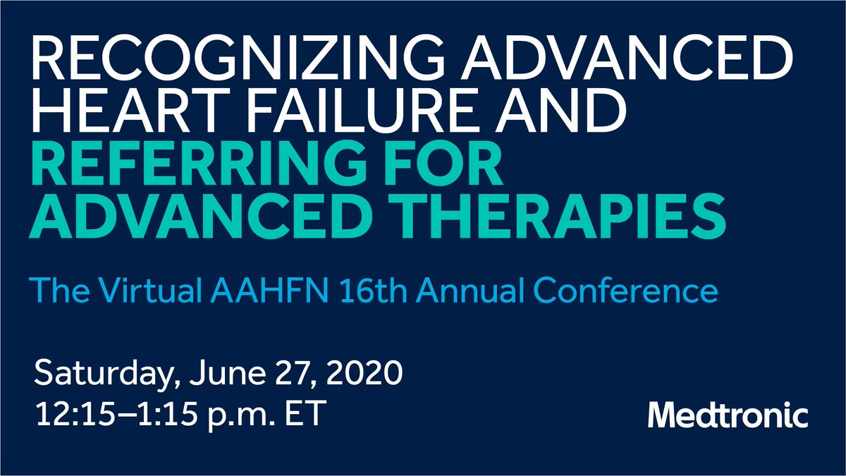 Medtronic Cardiac (@mdt_cardiac) on Twitter photo Please join <a href="/jonrichmd/">Jonathan Rich</a> and <a href="/smccarneyMD/">Sean McCarney MD</a> for an <a href="/aahfn/">American Association of Heart Failure Nurses</a> 16th Annual Meeting presentation on 6/27, 12:15 p.m. ET. We are proud to sponsor this symposium focusing on #heartfailure and expanding patient access for advanced therapies. #LVAD bit.ly/2AUCe5f Please join <a href="/jonrichmd/">Jonathan Rich</a> and <a href="/smccarneyMD/">Sean McCarney MD</a> for an <a href="/aahfn/">American Association of Heart Failure Nurses</a> 16th Annual Meeting presentation on 6/27, 12:15 p.m. ET. We are proud to sponsor this symposium focusing on #heartfailure and expanding patient access for advanced therapies. #LVAD bit.ly/2AUCe5f