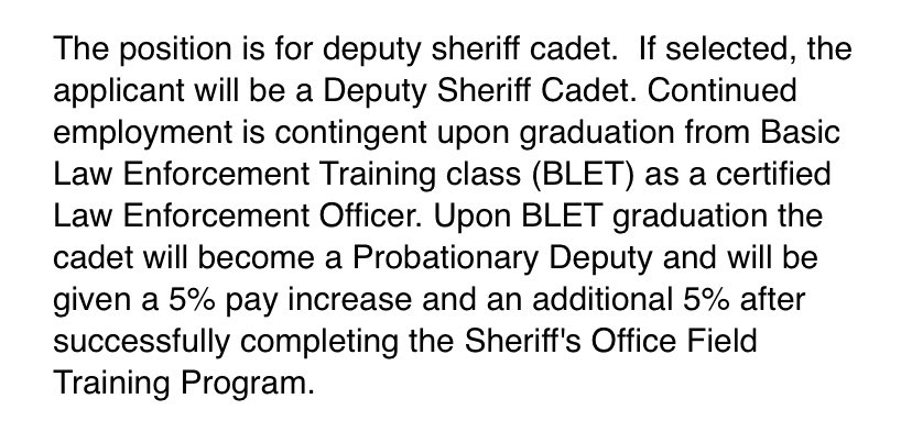 Sheriff_EWright's tweet photo. Any interested applicants should visit our website at https://t.co/woNYe4uG7U to complete an application online or you can contact our recruiting team directly at 910-677-5484  or 910-672-5685. #JoinCCSO https://t.co/1cLnQZgV6B