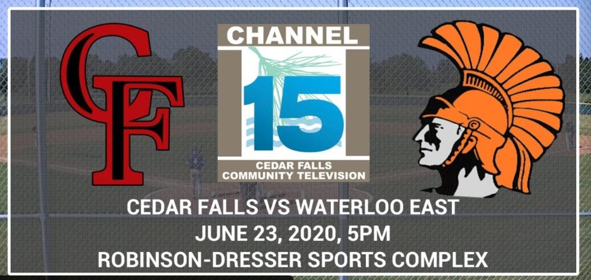 Cedar Falls Tiger Booster Club (@cf_booster) on Twitter photo #TigerPride <a href="/cfbaseball20/">Cedar Falls High School Baseball</a> <a href="/CFHSGoTigers/">CFHS Athletics and Activities</a> Baseball Fans!! Thanks to <a href="/CityCF/">City of Cedar Falls</a> Channel 15 and <a href="/CFUNews/">Cedar Falls Utilities</a> - watch the 5pm game on CFU Channel 15 or on YouTube at: youtube.com/watch?v=4uoEHG…
<a href="/WaterlooSchools/">Waterloo Schools</a> <a href="/WaterlooTrojans/">Waterloo East High</a> #TigerPride <a href="/cfbaseball20/">Cedar Falls High School Baseball</a> <a href="/CFHSGoTigers/">CFHS Athletics and Activities</a> Baseball Fans!! Thanks to <a href="/CityCF/">City of Cedar Falls</a> Channel 15 and <a href="/CFUNews/">Cedar Falls Utilities</a> - watch the 5pm game on CFU Channel 15 or on YouTube at: youtube.com/watch?v=4uoEHG…
<a href="/WaterlooSchools/">Waterloo Schools</a> <a href="/WaterlooTrojans/">Waterloo East High</a>