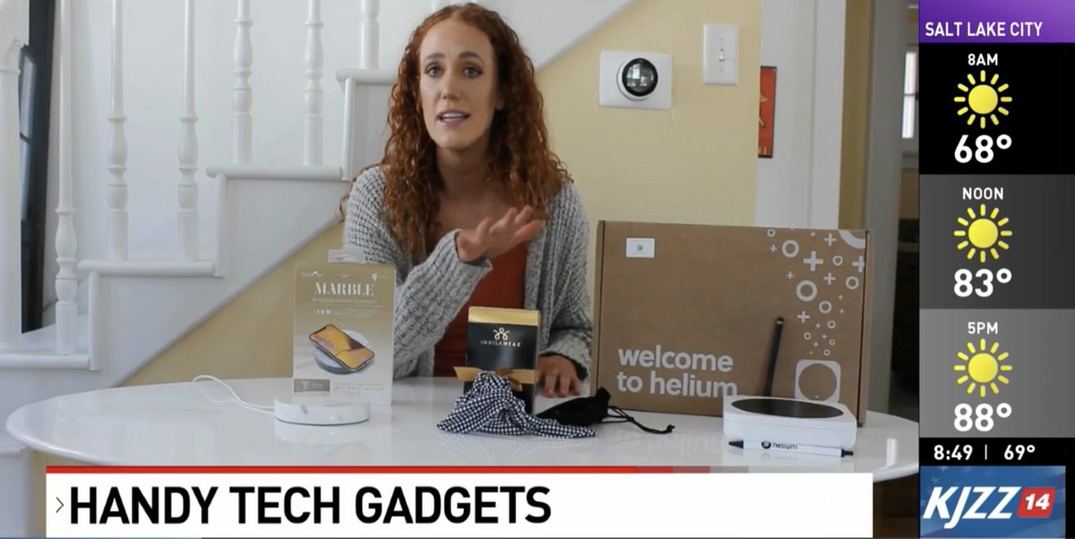 The <a href="/Helium/">Helium🎈</a> Hotspot made it to the big screen in #Utah today! Watch the segment that aired live on <a href="/KUTV2News/">KUTV2news</a> featuring handy tech gadgets reviewed by Hannah Matthews: kutv.com/features/stem/… <a href="/CBSNews/">CBS News</a>