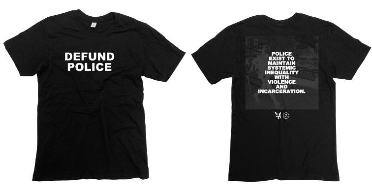 DEFUND POLICE. All proceeds of this shirt and out Bandcamp will go to local black and indigenous arts projects, and each purchase gets entered into a raffle to win a test press of The Shape You Took Before The Ache.

RT if you cannot donate.

Link:
 linktr.ee/exalt