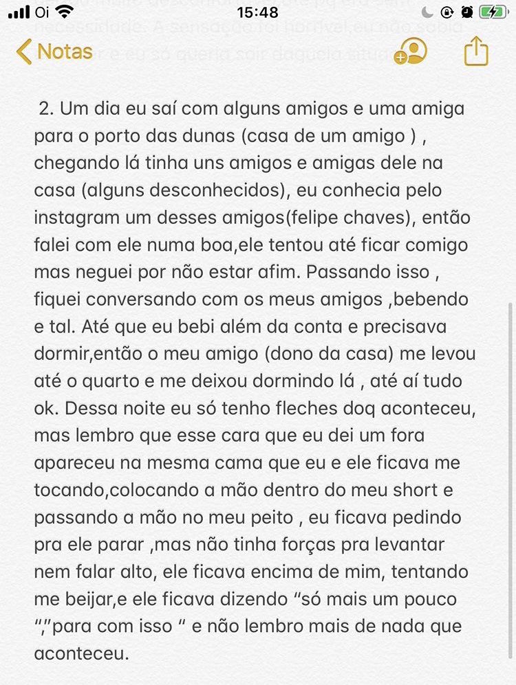 guicamurca_'s tweet photo. isso é um relato de uma amiga minha que não quis revelar o seu nome, mas disse o nome do cara na história! o @ dele no insta é fellipechavess . #exposedfortal https://t.co/8BH59IS5k3