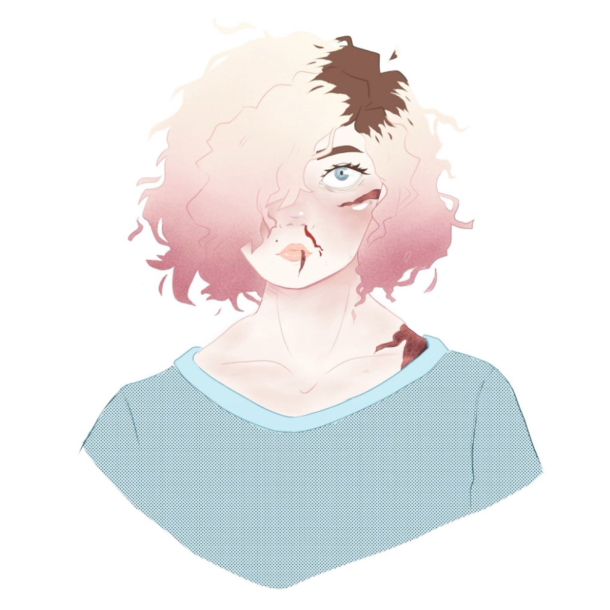 JustBeth1997's tweet photo. Messing around with colouring techniques and I'm probably gonna be using a lot if screentones and gradients in my final project ngl 👏🏻👏🏻 https://t.co/BikreLZjk2