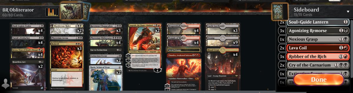 EsportsAlan's tweet photo. Made Mythic again 2 months in a row. The drive to find a deck in 2 less than exciting formats (mostly due to temur rec / nexus), and the desire to deliver on performance in addition to my team, I'm so happy to make it This deck was also awesome btw. 

@Rebel_GN @ArenaDecklists https://t.co/CBM8vifaWs