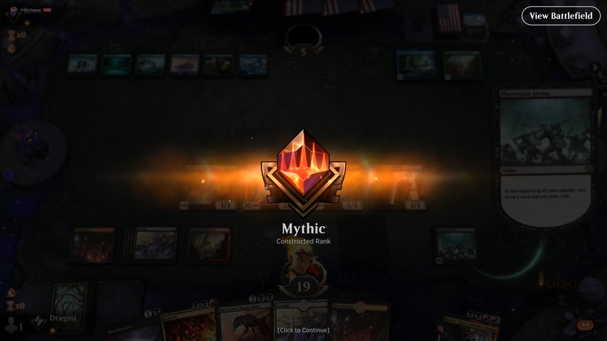 EsportsAlan's tweet photo. Made Mythic again 2 months in a row. The drive to find a deck in 2 less than exciting formats (mostly due to temur rec / nexus), and the desire to deliver on performance in addition to my team, I'm so happy to make it This deck was also awesome btw. 

@Rebel_GN @ArenaDecklists https://t.co/CBM8vifaWs