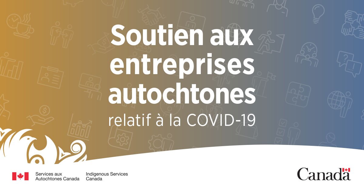 GCAutochtones's tweet photo. Saviez-vous que les entreprises #autochtones peuvent maintenant faire une demande de soutien financier sous forme de prêts sans intérêt & de contributions non remboursables? Contactez votre institution financière autochtone pour de l’info ou visitez https://t.co/NObeT0LDmg #DevEc https://t.co/UwOd2qjWaQ