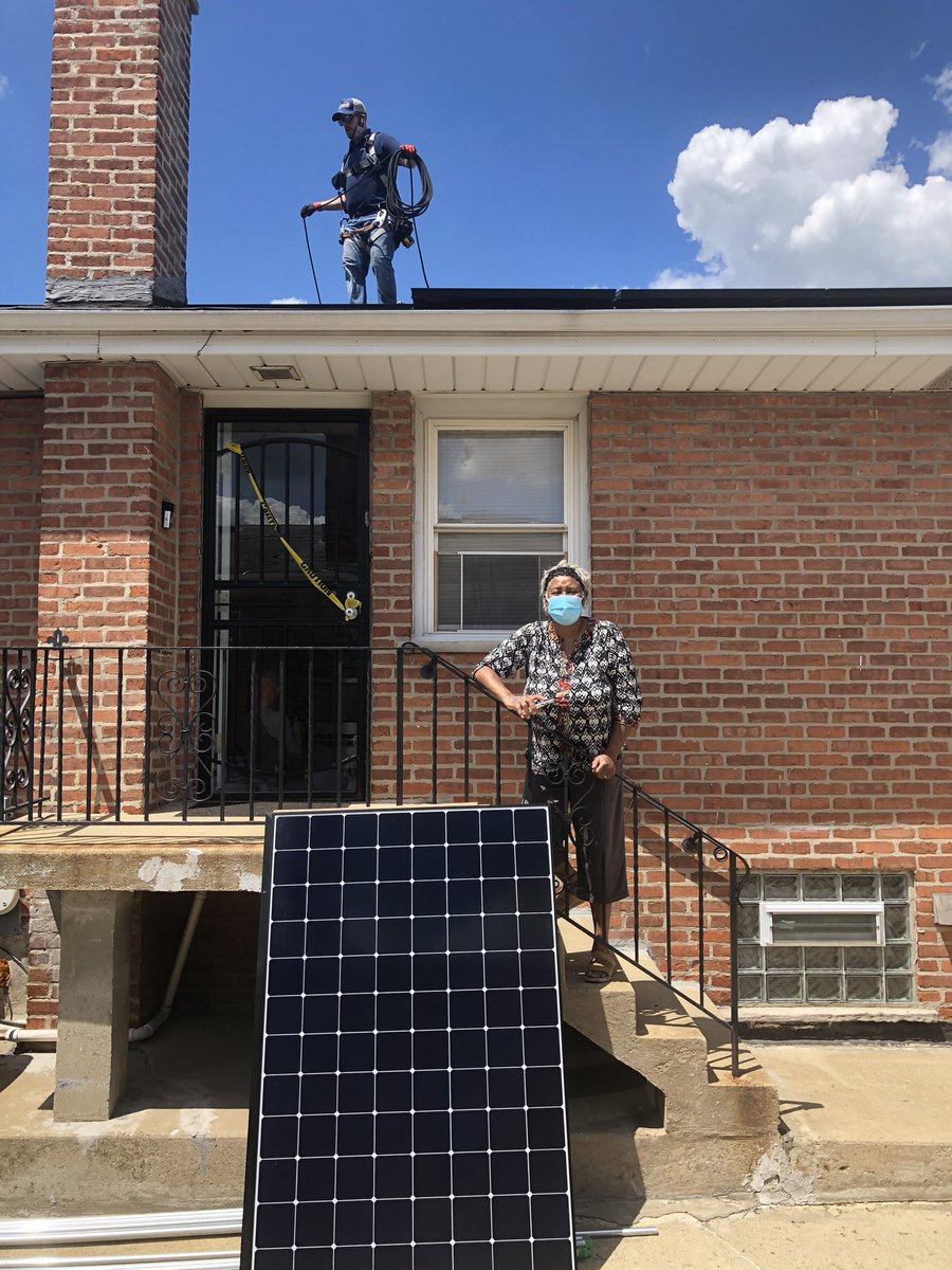 SOLAR FOR ALL ON THE SOUTH SIDE! This is one of the first residential installations in the state. The #SolarForAll program guarantees energy savings for income eligible customers. Made through #FEJA and, soon, expanded through #CEJA.