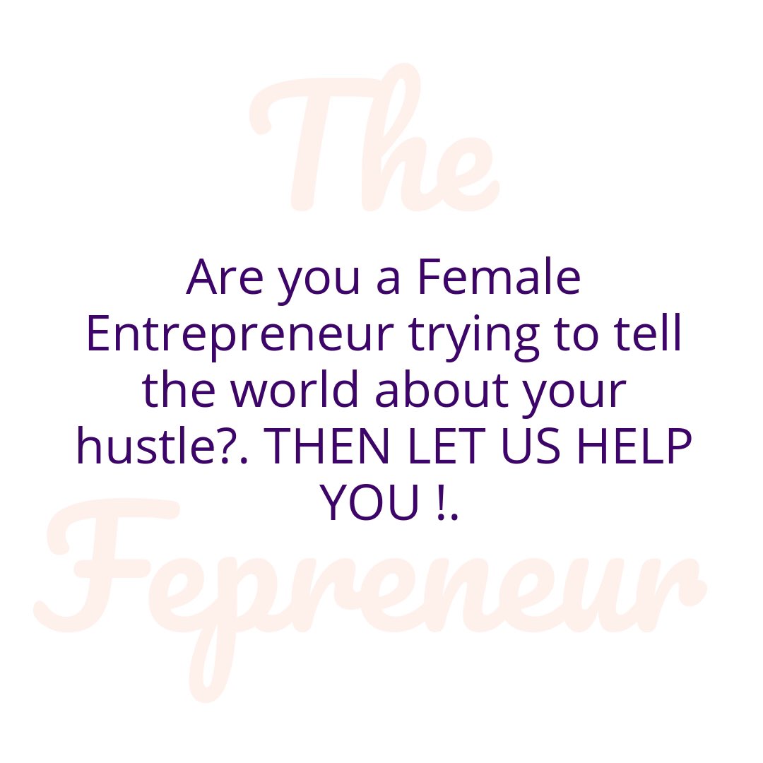 The World needs to know that you are doing your best and you need her support! 

#womensupportingwomen #bosslady #topfemaleentrepreneurs #topwomenentrepreneur #shareyourhustle #fepreneur #lifeofanentrepreneur