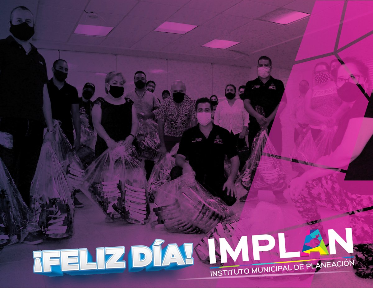 Gracias, a quienes forman parte del equipo de trabajo del IMPLAN por su gran esfuerzo, pasión y entrega. 
¡Feliz Día del Servidor Público!