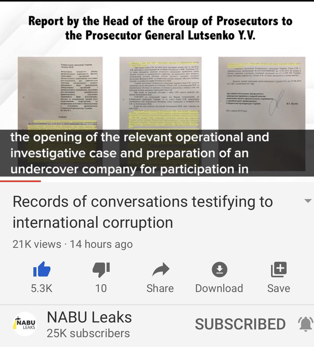 He’s outlining that he had to open an investigation due to the large sums of money being used to bribe Ukrainian officials by the Burisma Biden folks