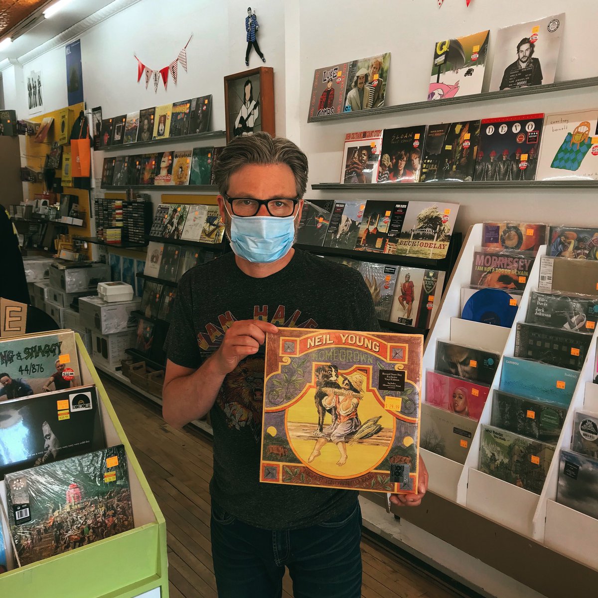 Record Store Day Canada (@rsdcanada) on Twitter photo They’re ready for you over at <a href="/RevRexHamOnt/">Revolution Records</a> in Hamilton, ON!
He’s got a copy of the coveted long lost #NeilYoung record “Homegrown” in his hands - complete with RSD sticker.
There’s a chance to win your own at recordstoredaycanada.ca/contest They’re ready for you over at <a href="/RevRexHamOnt/">Revolution Records</a> in Hamilton, ON!
He’s got a copy of the coveted long lost #NeilYoung record “Homegrown” in his hands - complete with RSD sticker.
There’s a chance to win your own at recordstoredaycanada.ca/contest