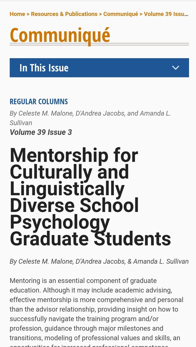 As a grad student, I had few interactions with Black faculty. I admired them from and immersed myself in their work. I met  @DrSullivanAL at my first  @nasponline convention in 2009 and greatly appreciate her willingness to nuture a young scholar  #Academics4BlackLives  #Love4Mentor