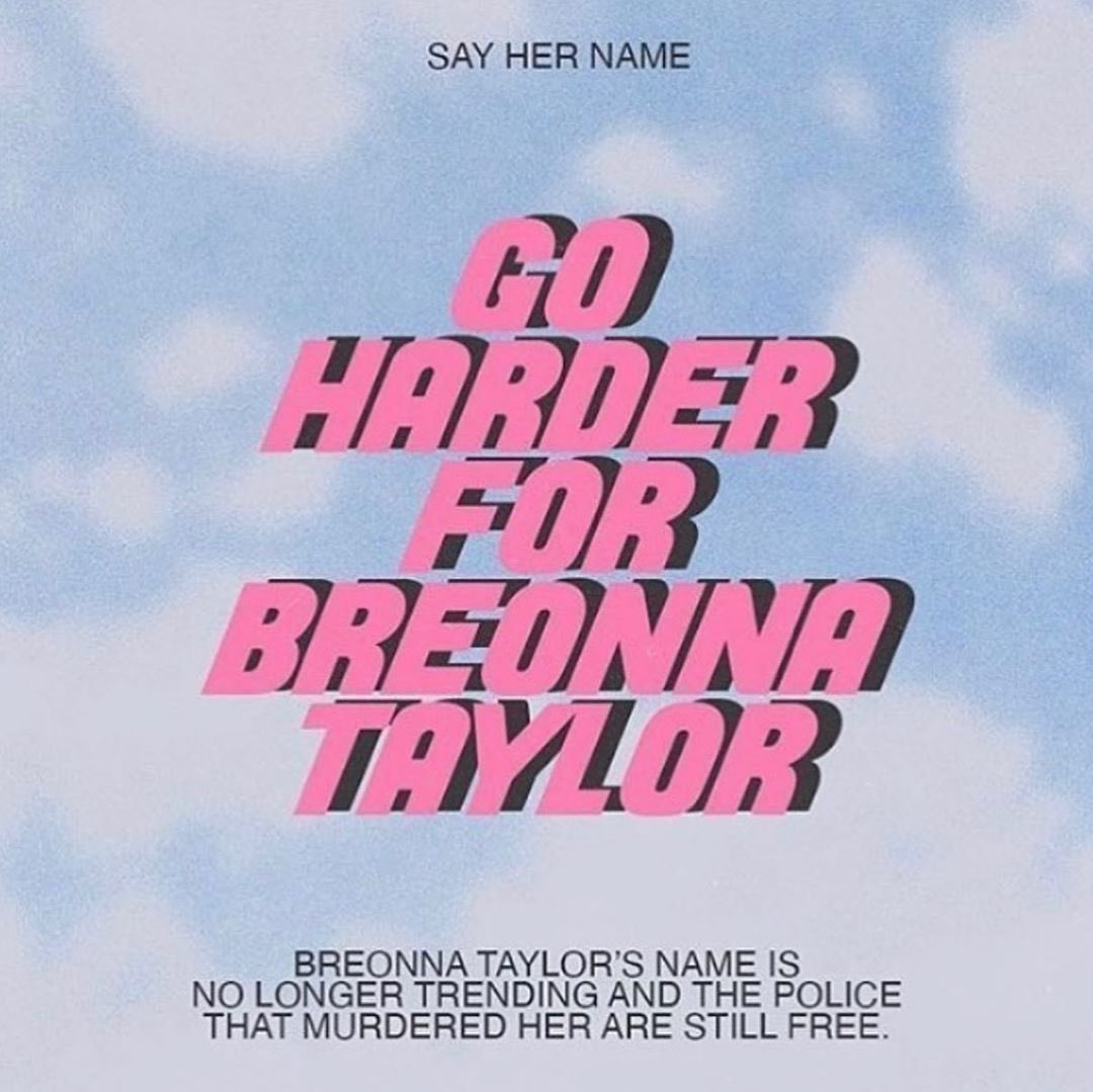 ddlovato's tweet photo. #sayhername #breonnataylor #blacklivesmatter 💗

- Demi https://t.co/lqNdw84AML