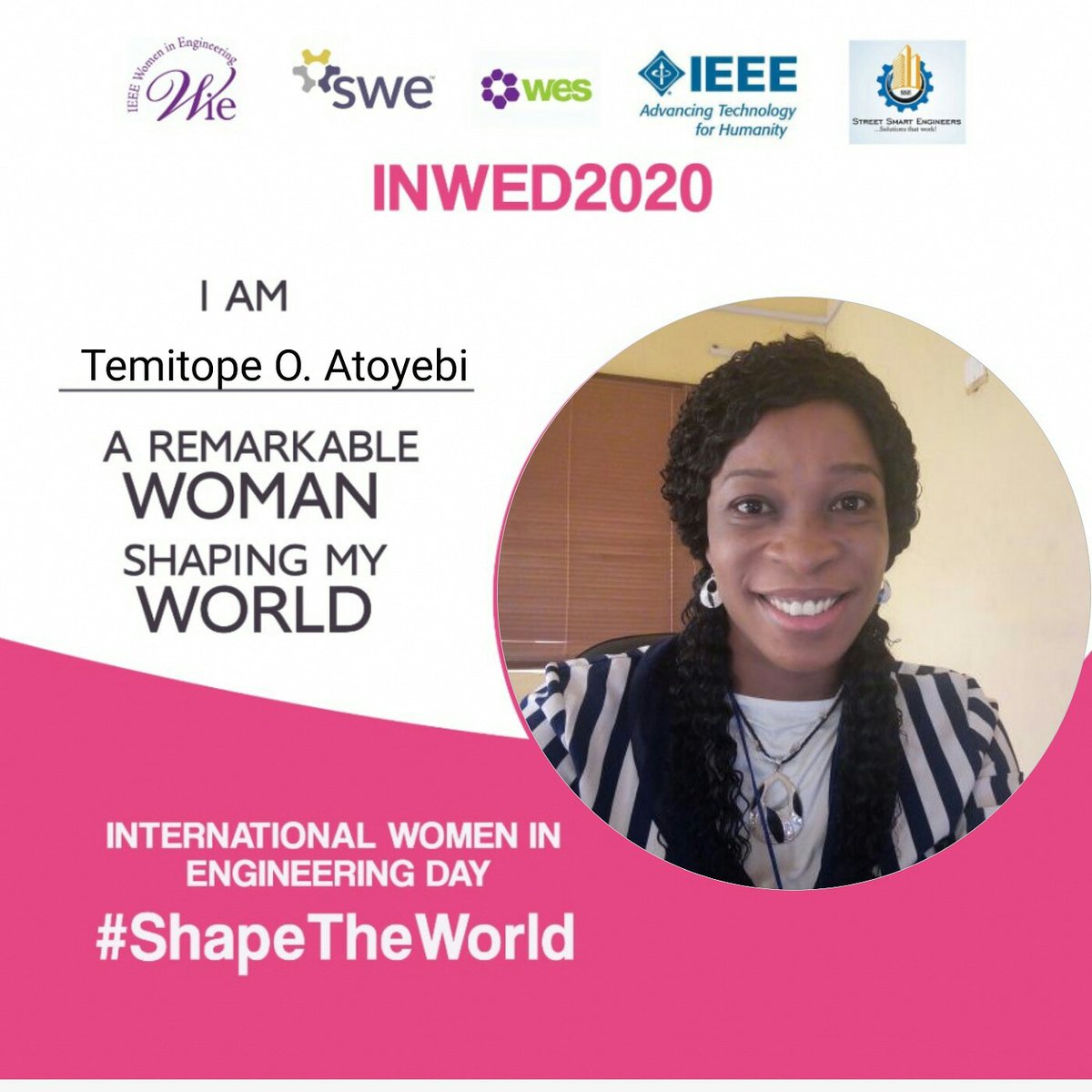 Temmythoupe's tweet photo. We hope you will all join us once again in celebrating the outstanding achievements of women engineers throughout the world.
Taking place annually on 23 June, it's our day, let's get involved and help #ShapeTheWorld this year!
#INWED2020
#Itwasasuccess https://t.co/wR6uDlQzUg