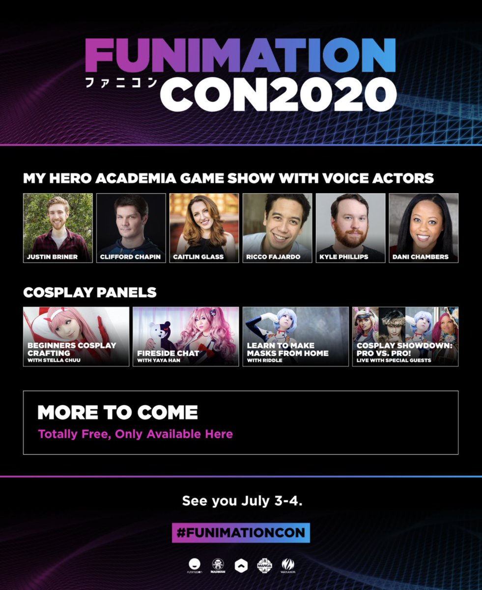 Funimation's tweet photo. OK, real question: Which My Hero Academia character would win a game show? Register to access the con (it’s free): https://t.co/msdwmS3YWi #funimationcon https://t.co/rm9x7Kke1p